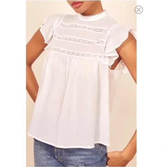 Reformation Dahlia Lace Top - Picture 3 of 7